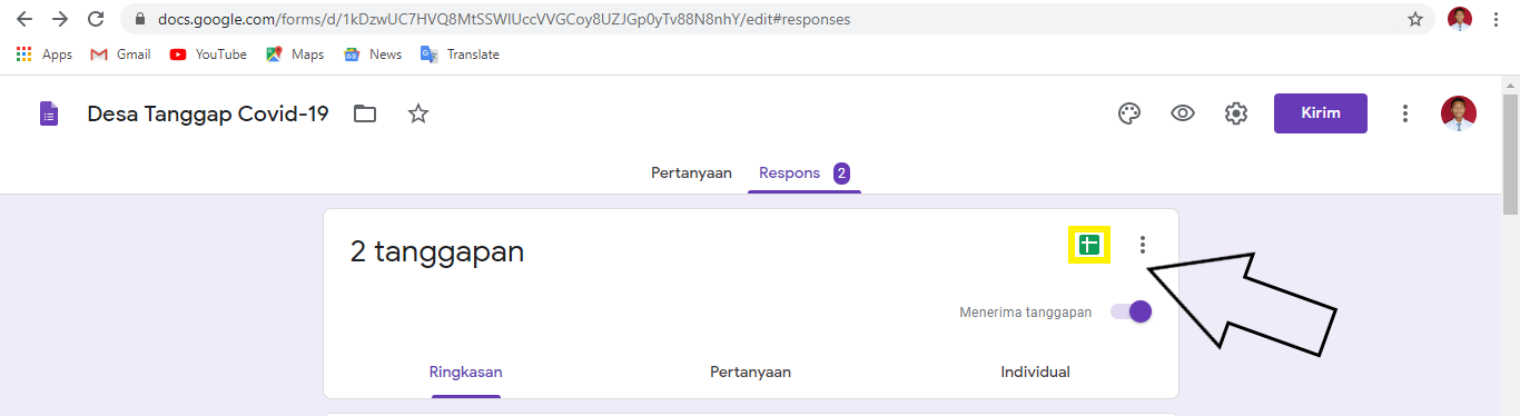 Cara Melihat Laporan Google Form Puskomedia Indonesia