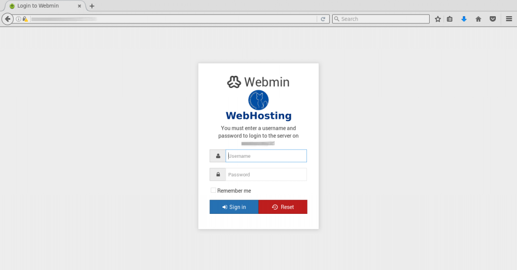 webmin hosting