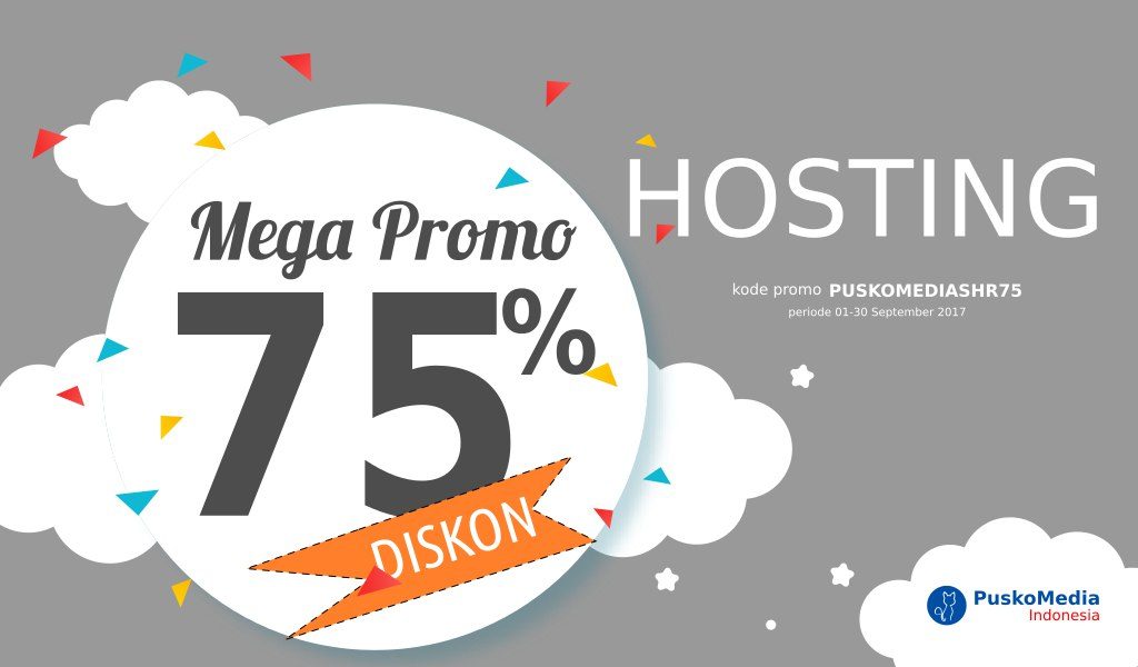 Diskon 75% Ulang Tahun PuskoMedia Indonesia