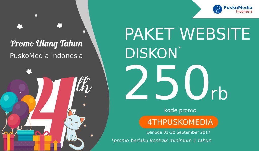 Promo Diskon Web 250 ribu